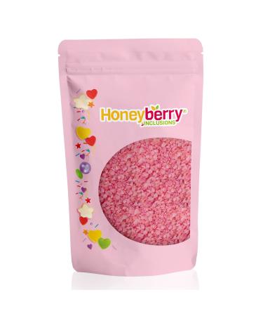 Pink Popping Candy 250g - Cocoa Butter Coated Unflavoured Natural Pink Coloured Popping Candy for Baking Cake Decoration Pink Coated 250g