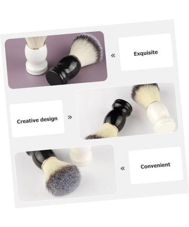 Beaupretty Manual Shaving Brush Set - 2 Portable Soap Cleaning Accessories for Beard & Hairdressing Salon - Buy Online on GoSupps.com