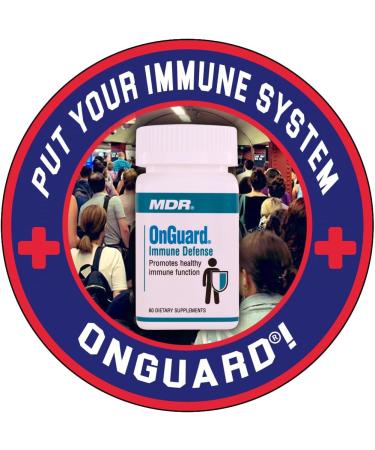 MDR OnGuard Immune Support Formula with Clinically Proven Maitake & Shitake Mushroom, Lo Han, Colostrum and Patented Lotus Seed Extract. (120 Capsules) - Buy Online on GoSupps.com