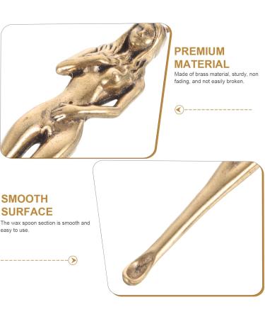 SEWACC 2pcs Brass Ear Spoons - Mini Shovel Sampling Spoons for Earwax Removal - Lab Spatula Necklace Pendant - Buy Online on GoSupps.com