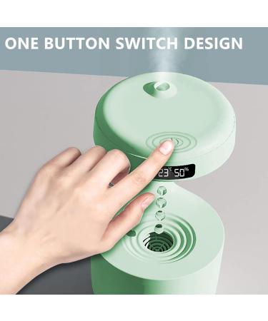 TVACHI 800ml Cool Mist Maker with LED Display | Anti-Gravity Water Droplet Humidifier | 4H Power-off Protection | Ideal for Bedroom and Living Room | Green - Buy Online on GoSupps.com