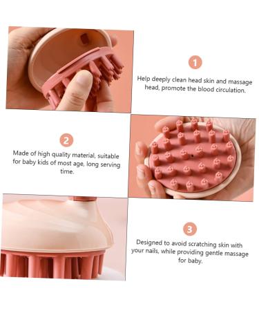 PLAFOPE 2pcs Kids Anti-Dandruff Shampoo Comb & Silicone Head Massager Set - Buy Online on GoSupps.com