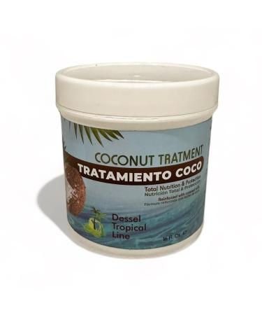 Coconut Hair Mask for Growth & Volume | Argan Oil Infused | Moisturizing Deep Conditioner for Damaged Hair - 16 Oz - Buy Online on GoSupps.com