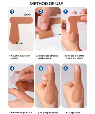 Big Toe Strap Thumb Protecting Tape - 20 PCS Self Adhesive Brace Stickers for Bunion Relief & Joint Support - Buy Online on GoSupps.com