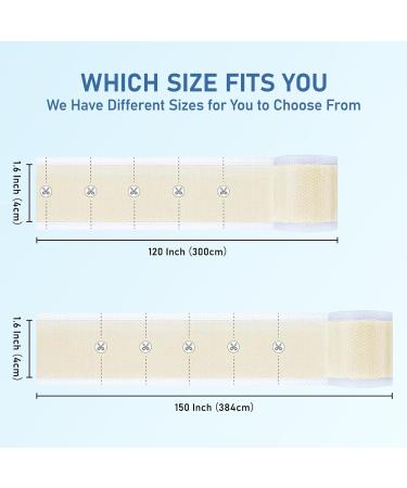 Medical Grade Silicone Scar Sheets - Reusable Silicone Gel Tape for Surgical Scars C-Section Burns & Acne - 1.6 x 150 Roll (3.8M - Buy Online on GoSupps.com