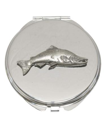 Salmon Compact Mirror Handbag Gift With Free Engraving 310