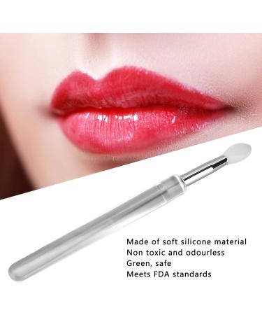 Silicone Lip Brush Reusable Lip Balm Applicator with Cap Lip Double Sided Mini Lipstick Applicator Brushes with Dustproof Cover Scrub Brush Lip Brush Lipstick Makeup Brush for Lipstick Lip Glaze Lip - Buy Online on GoSupps.com