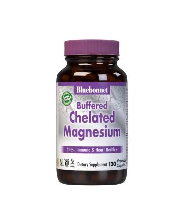 Bluebonnet Nutrition Buffered Chelated Magnesium 120 Vegetable Capsules