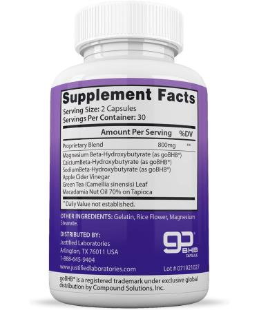 Keto Pure BHB Pills - Advanced Ketogenic Supplement with Real Exogenous Ketones for Ketosis - 60 Capsules - Buy Online on GoSupps.com