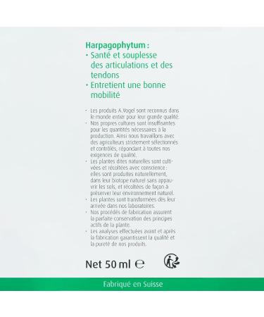 A. VOGEL - Food Supplement - Reduces Joint Pain Rheumatism and Promotes Blood Circulation - 100% Organic Harpagophytum Fresh Plant Extract - 50 ml - Buy Online on GoSupps.com