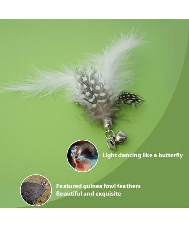 2022 Cat Feather Toy Set - Interactive Kitten Toys with Elastic Wand and Refill Feathers - Indoor Cat Play and Exercise - Buy Online on GoSupps.com