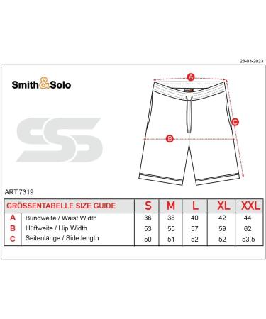 Smith & Solo Men's Sports Pants - Black Running Shorts Summer Cotton Bermuda & Fitness Training Trousers - Buy Online on GoSupps.com
