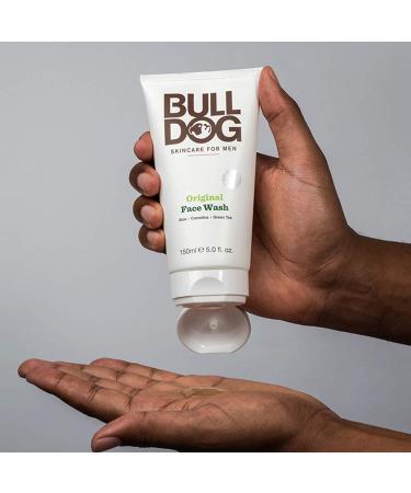 BULLDOG Mens Skincare and Grooming Original Face Wash with Aloe Camelina & Green Tea 5 Fl. Oz. - Pack of 3 - Buy Online on GoSupps.com