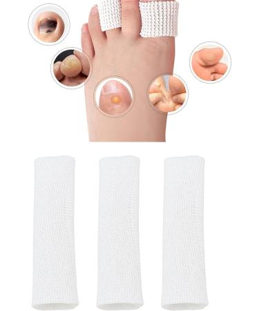 3pcs XL Toe Tubes Sleeves - Free Cut Toe Separator Protector for Calluses Corns & Blisters | Finger Tube for Pain Relief - Buy Online on GoSupps.com