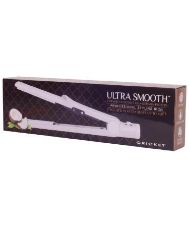 Cricket Ultra Smooth Hair Styling Iron | 1" Ceramic Plates Coconut Oil & Keratin Infused Fast Heat Straightener International Shipping Available - Buy Online on GoSupps.com