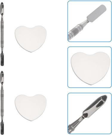 Magiclulu Heart Shape Nail Art Palette - 2 Sets Color Mixing Tool for Manicure & Painting - Buy Online on GoSupps.com