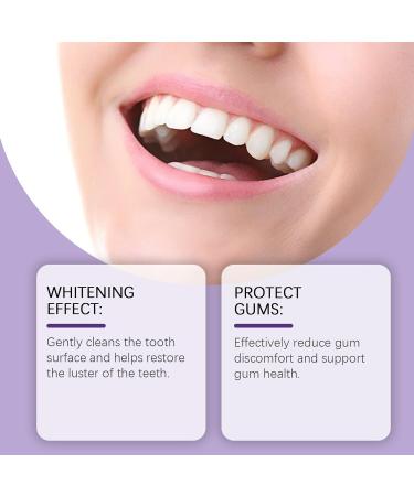 Purple Teeth Whitening Powder Gently Cleans Surfaces Restores Tooth Shine Soothes Gum Discomfort Eliminates Bad Breath and Provides Lasting Freshness(4pcs) - Buy Online on GoSupps.com