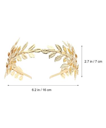 Frcolor Bridal Headband | Golden Leaf Baroque Headpiece | Vintage Bridal Accessories for International Shipping - Buy Online on GoSupps.com