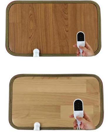 Urpizy Waterproof Heated Foot Warmer Mat - Fast Heating Technology | Electric Heating Pad for Home & Office | Dark Wood Grain Design - Buy Online on GoSupps.com