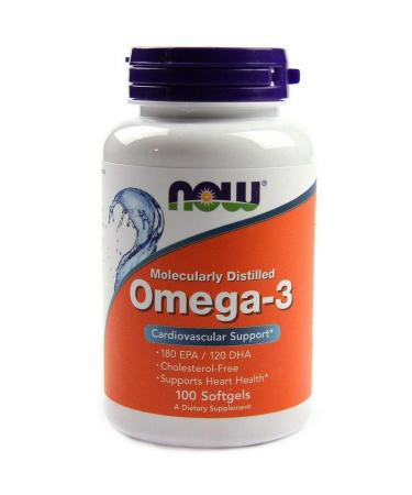NOW Foods Omega-3 Fish Oil 1 000 mg 180 EPA - 120 DHA 100 Softgels