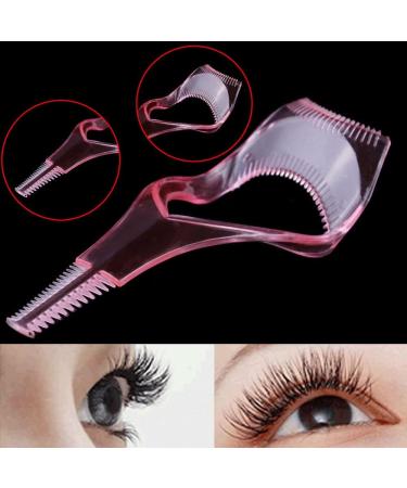 3in 1 Eye lash mascara shield guard eyelash curler applicator tool comb guide - Buy Online on GoSupps.com