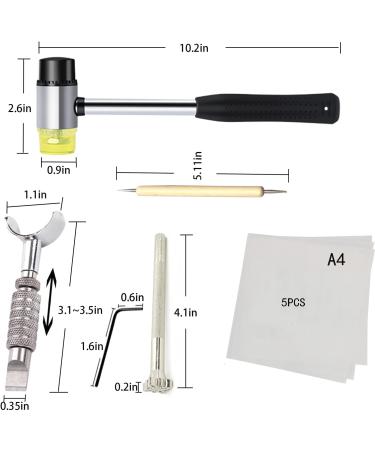 Leather Stamping Tools Kit for Saddle Making - Set with Carving Tools, Hammer and Accessories - Buy Online on GoSupps.com