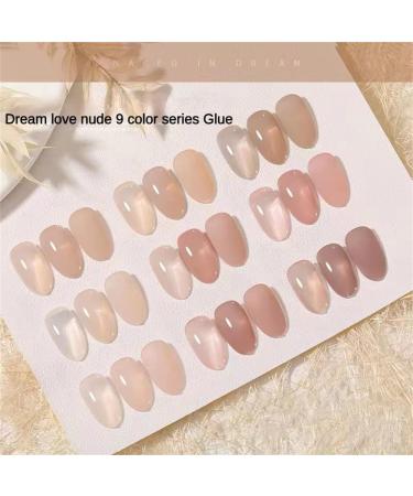 Ruieo Fian ice through nude color white dream naked nail salon for nail polish set nude nail polish ice through nail polish #08 - Buy Online on GoSupps.com