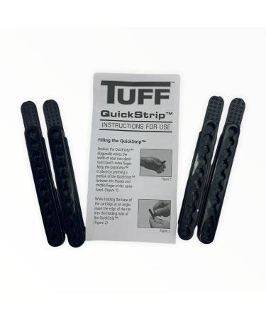 TUFF Quick Strips - Set of 4- Flexible 10 Rounds Each QuickStrip- Fits 22Magnum or .17HMR .Speed up Your Revolver Reload. Compact Way to Carry Extra Rounds