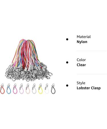 Flutesan Lobster Clasp Cords - 100 Pieces, 9 Colors - Mini Lariat Cord Straps for DIY Jewelry - Cellphone/USB/Keychain Lanyards - Buy Online on GoSupps.com