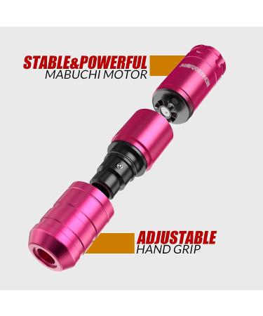 Wormhole Tattoo Kit: Rotary Machine Pen, Cartridge Needles, Complete Set for Beginners - WTK104 Pink - Buy Online on GoSupps.com