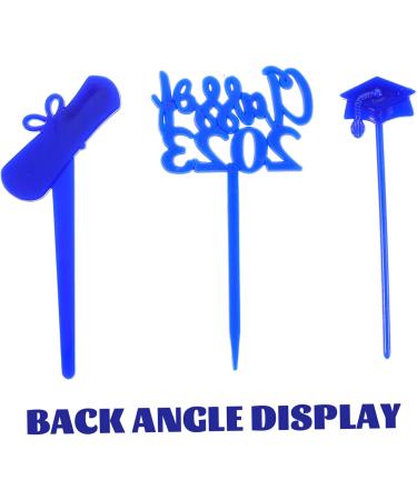 ABOOFAN 90 Pcs Graduation Cake Insert Grad Cupcake Toppers Graduation Decorations Graduation Cupcake Decoration Toppers Graduation Dessert Topper Cupcakes Black Decor Graduate Paper Cup 7.6X4CMx3pcs Bluex3pcs - Buy Online on GoSupps.com