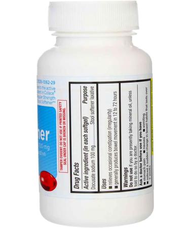 Rugby Stool Softener Softgels - 100 Count - Buy Online on GoSupps.com
