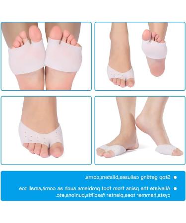 Hallux Valgus Corrector 2 Pair - Gel Toe Bunion Straightener & Pain Relief Alignment Pads for Hallux Valgus, Hammer Toes, Bunion Protection - Toe Separators for Foot Pain Relief - Buy Online on GoSupps.com