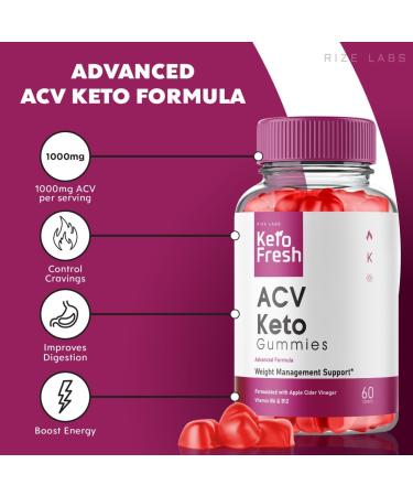 Keto Fresh ACV Gummies for Weight Loss & Energy | Improve Sleep & Reduce Fatigue - 60 Gummies - Buy Online on GoSupps.com