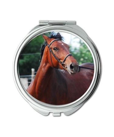 YENDOSTEEN Mirror Compact Mirror animal bridle equine pocket mirror portable mirror