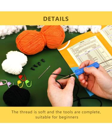 SO-CNITC Beginner Crochet Kit - Crochet Animal & Knitting Starter Kit with Instruction & Video Tutorials - Includes Yarn, Hook, Needle & Accessories - Perfect for DIY Fox Lovers - Buy Online on GoSupps.com
