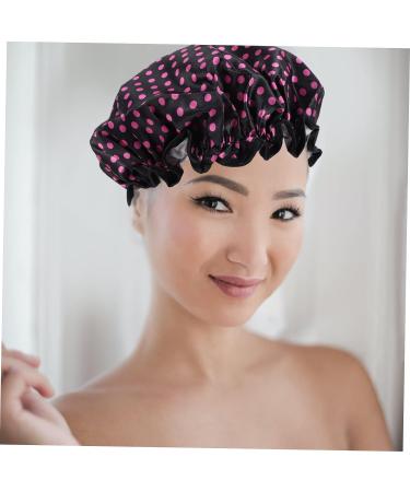 Satin Lined Shower Cap Set for Women - 4pc Flower Pattern Turbans | Washable & Stylish Hair Bonnets - Healeved - Buy Online on GoSupps.com