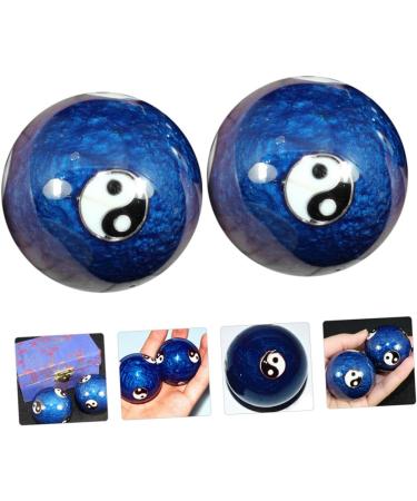 Tovinanna Decorative Marble Massage Balls Set - Hand Health Training & Stress Relief Handballs - Buy Online on GoSupps.com
