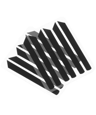 Beaupretty 6 Pairs Eyelashes Lifting Strips Ribbons Lash Lift Silicone Lash Lift Pads Reusable Eyelash Perm Stripe for Women Black