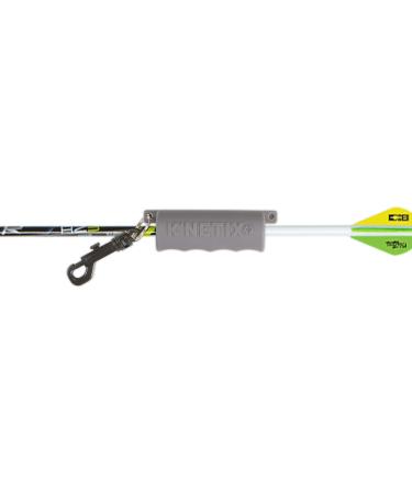 KNetix Molded Rubber Arrow Puller and Crossbow Bolt Puller with Belt Clip Black