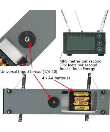 Buy Wolfman Archery Velocimetry Speed Meter - Professional FPS & M/S Chronograph for Accurate Arrow & Steel Ball Measurement - Buy Online on GoSupps.com