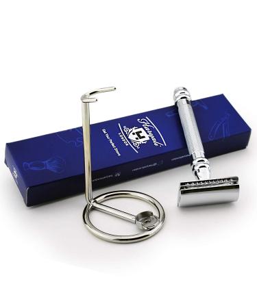 Classic Safety Grass Knife with Cowhide Protective Cover | Premium Stainless Steel | Ideal Gift for Care & Shaving - Buy Online on GoSupps.com