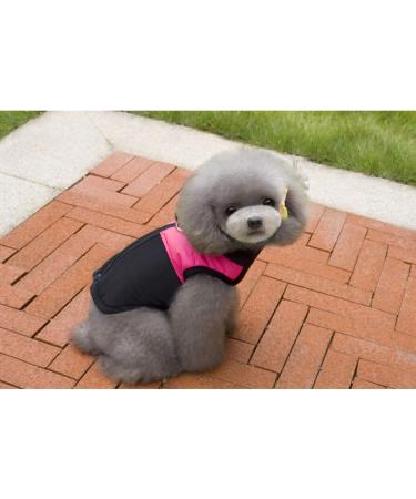 Ectkuee Winter Warm Waterproof Dog Coat Jacket | Small Quilted Padded Pet Clothes for Winter - M Rose - Buy Online on GoSupps.com