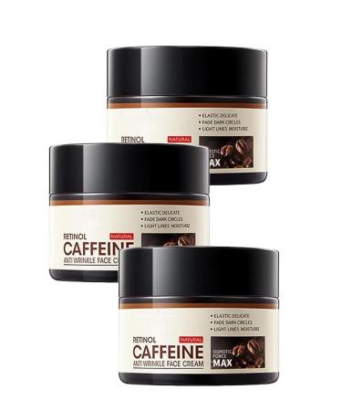 Retinol & Caffeine Anti-Wrinkle Cream, Caffeine Eye Cream (Specialized for Dark Circles), Anti-Aging Eye Cream (Specialized for Dark Circles & Puffiness) Skin Care