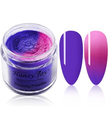 28g/Box Rose and Purple Color Change Dip Powder for Long-lasting Dipping Nails - No UV Light Needed | No.17 - Buy Online on GoSupps.com