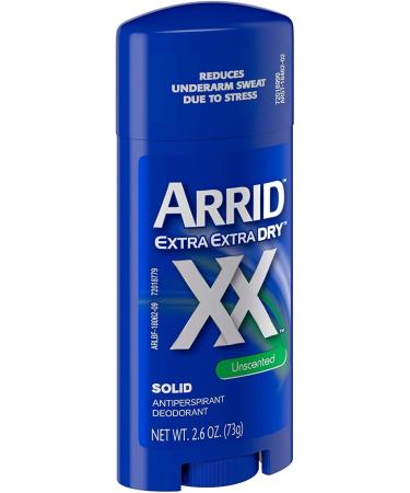Arrid XX Solid Antiperspirant & Deodorant Unscented 2.6 Oz - Pack of 2 - Buy Online on GoSupps.com