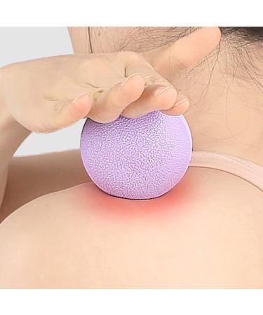 Iplusmile 3-in-1 Massage Ball - Muscle Massager Scooter & Voltage Massager Tool - TPE Fitness Violet Neck & Fascia Relief - Buy Online on GoSupps.com