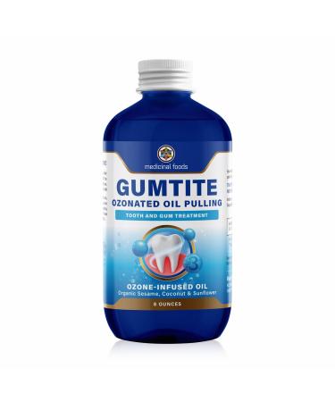 Medicinal Foods Gumtite Ozonated Mouthwash Oil | Natural Treatment for Gum Health | Oral Care | Gum Inflammation Relief | Plaque Prevention | Fight Bad Breath | Gum Repair & Dental Health
