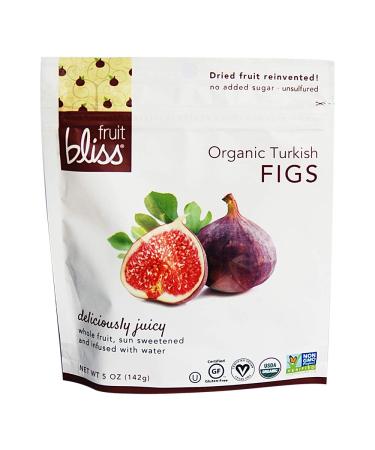 Organic Turkish Figs Dried Fruit Snacks, Sweet, Soft & Juicy Sun-Dried Figs  Healthy Snacks for On the Go  Organic Figs Treats are Non-GMO, Gluten-Free, Vegan Fig Snacks 5 oz. each 5 Ounce (Pack of 1) Turkish Figs