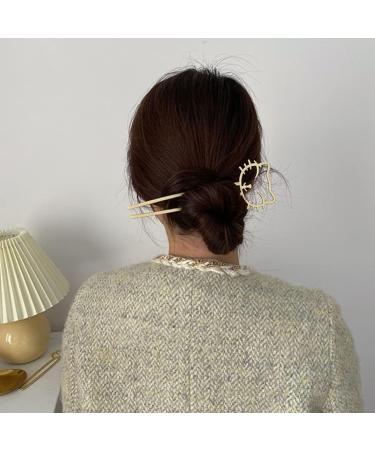 minkissy Cute Cute Hairpin Cat Hair Clips Cat Hair Pin Women Hair Accessories Retro Hairpin Girl Hair Accessories Cute Hair Clips for Women Hair Bun Hair Fork Lazy Wind Miss Alloy - Buy Online on GoSupps.com